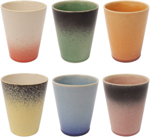 Studio Tavola Cappuccinokopjes - Koffiebekers - Fire - 310 ml - 6 stuks