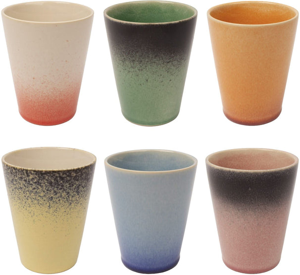 Studio Tavola Cappuccinokopjes - Koffiebekers - Fire - 310 ml - 6 stuks