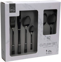 Studio Tavola Bestekset - Classic - Zwart - 42-delig / 8 personen