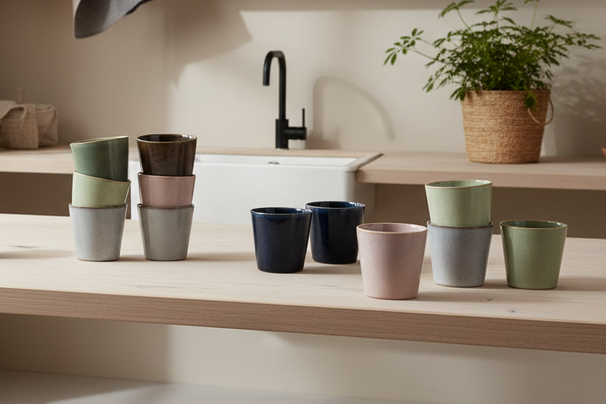 Studio Tavola Koffieset - Koffiekopjes & Cappuccinokopjes - Wind - 12 stuks