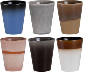Studio Tavola Cappuccinokopjes - Koffiebekers - Earth 310 ml - 6 stuks