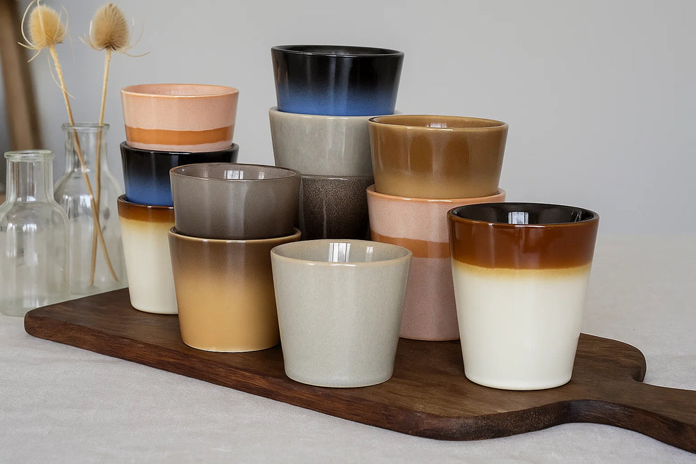 Studio Tavola Koffieset - Koffiekopjes & Cappuccinokopjes - Earth - 12 stuks