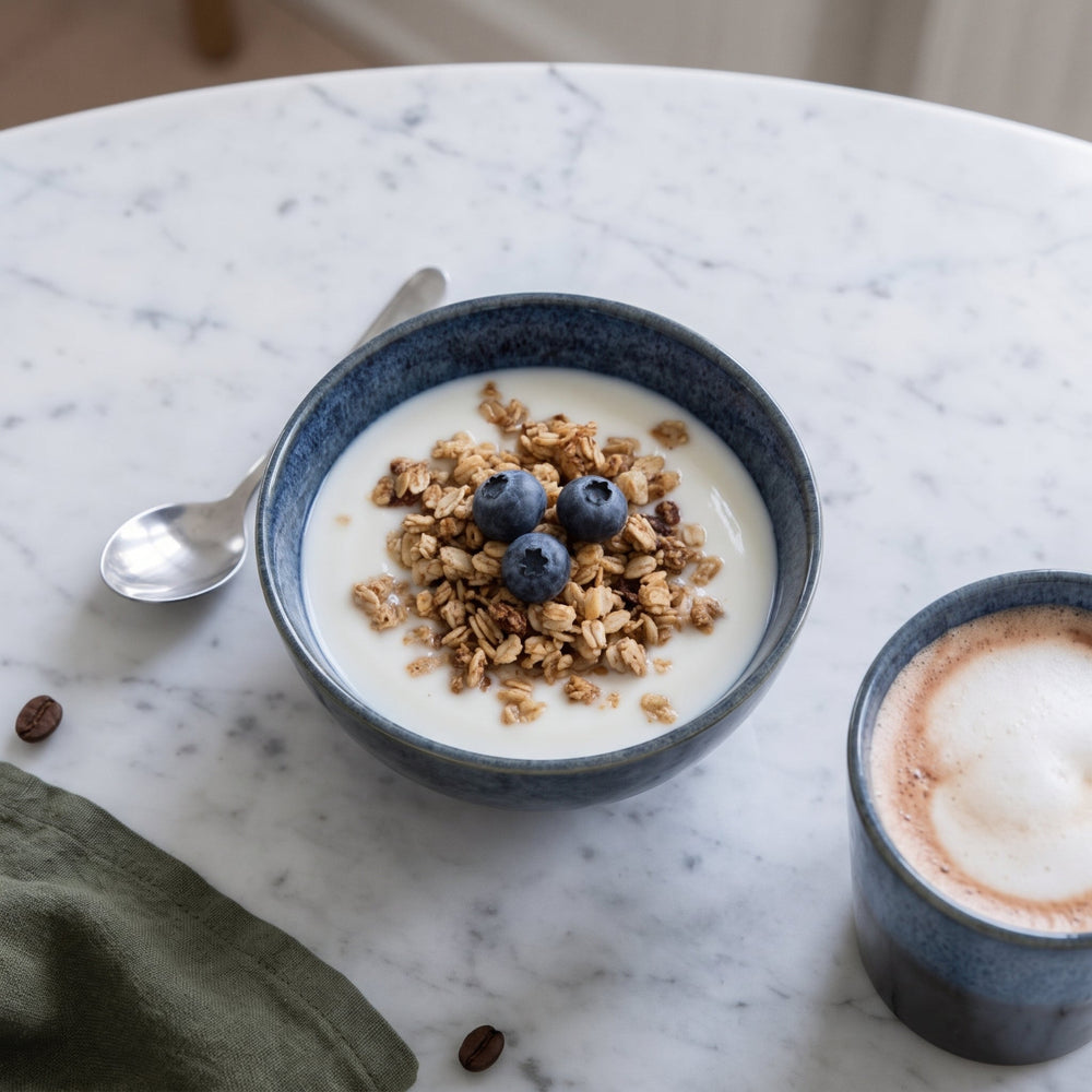 Studio Tavola Koffie- & Ontbijtset Wind 18-delig - 6 Koffiekopjes, 6 Cappuccinokopjes & 6 Kommen
