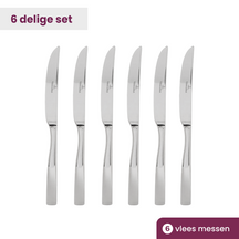 Villeroy & Boch Steakmessenset Piemont - 18/10 RVS - 6-delig