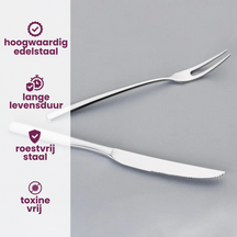 Villeroy & Boch Steakset Piemont -  18/10 RVS - 12-delig