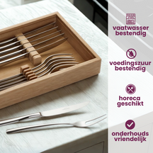 Villeroy & Boch Steakset Piemont -  18/10 RVS - 12-delig