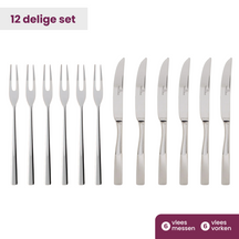 Villeroy & Boch Steakset Piemont -  18/10 RVS - 12-delig