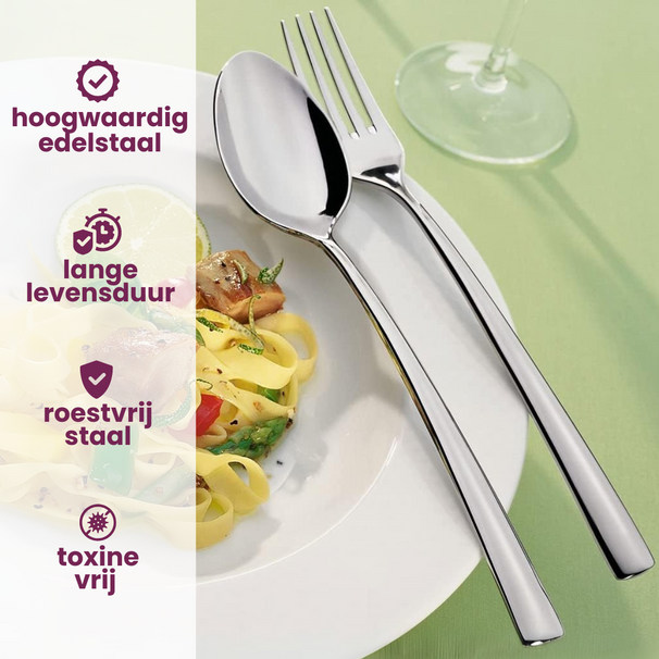 Villeroy & Boch Bestekset Piemont - 18/10 RVS - 24 delig / 6 personen