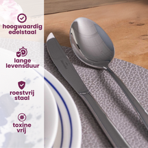 Villeroy & Boch Bestekset Piemont - 18/10 RVS - 48-delig / 12 personen