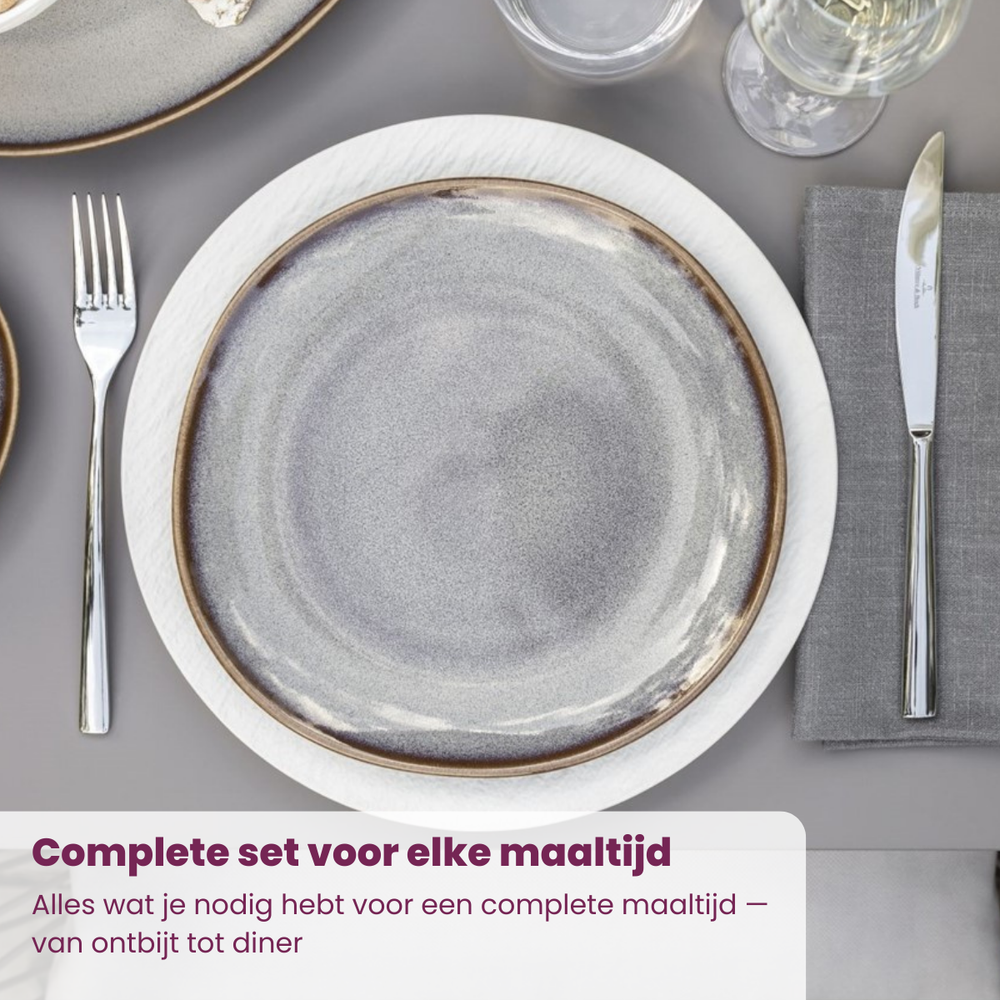 Villeroy & Boch Bestekset Piemont - 18/10 RVS - 16-delig / 4 personen