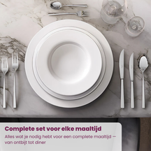 Villeroy & Boch Bestekset Piemont - 18/10 RVS - 48-delig / 12 personen