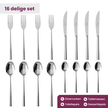 Villeroy & Boch Bestekset Piemont - 18/10 RVS - 16-delig / 4 personen