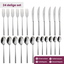 Villeroy & Boch Bestekset Piemont - 18/10 RVS - 24 delig / 6 personen