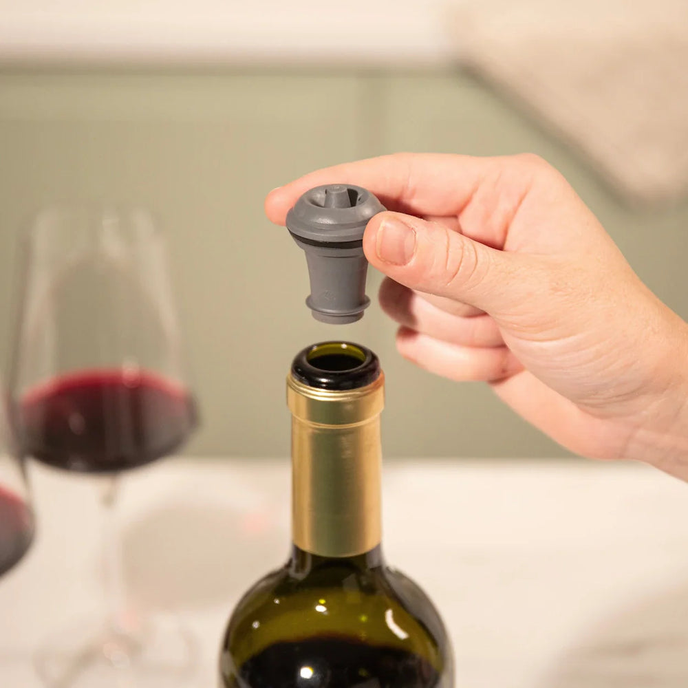 Vacu Vin Elektrische Wine Saver Vacuümpomp + 2 Doppen