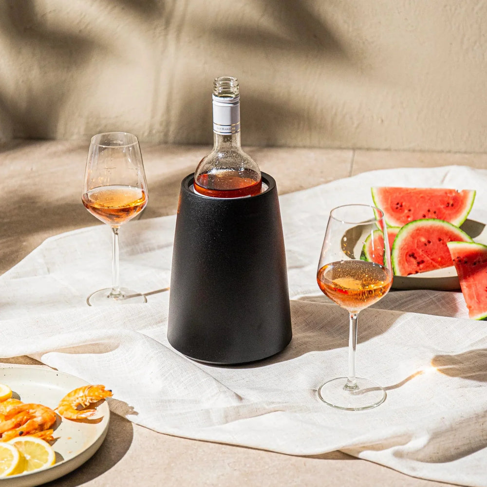 Vacu Vin Wijnset Elegant - Zwart - 5 delige set
