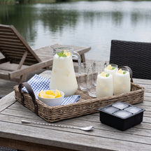 Cocktailset Vanessa - Karaf 1.6 L met 6 Longdrinkglazen 390 ml, Cocktaillepel & IJsblokjesvorm