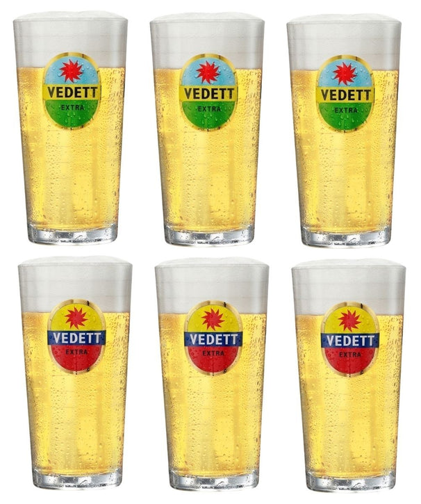 Vedett Bierglazen Extra - 330 ml - 6 stuks