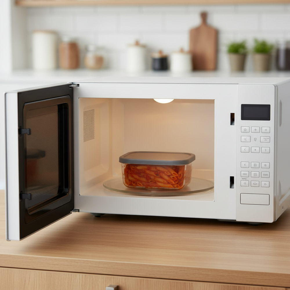 Cookinglife Vershoudbakjes - Glas - Grijs - 5 Stuks