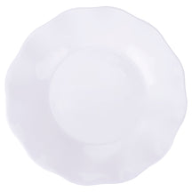 Villa d'Este Home Serviesset Scallop Wit Opaalglas 18-delig / 6 personen - 6 dinerborden, 6 ontbijtborden en 6 diepe borden