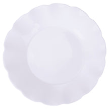 Villa d'Este Home Serviesset Scallop Wit Opaalglas 18-delig / 6 personen - 6 dinerborden, 6 ontbijtborden en 6 diepe borden
