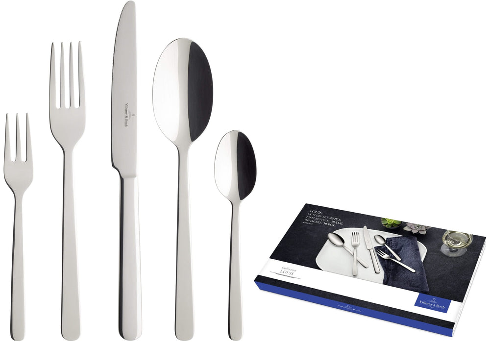 Villeroy & Boch Bestekset Louis - RVS - 30 delig / 6 personen