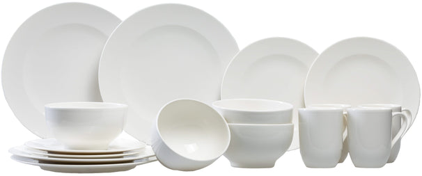 Villeroy & Boch Serviesset For Me 16-delig / 4 personen - 4 bekers met oor, 4 dinerborden, 4 ontbijtborden en 4 French bowls
