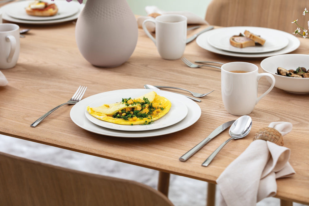 Villeroy & Boch Serviesset For Me 16-delig / 4 personen - 4 bekers met oor, 4 dinerborden, 4 ontbijtborden en 4 French bowls
