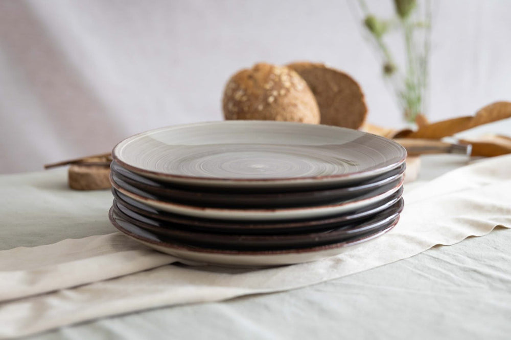 Cookinglife Dinerborden Delice Grijs ø 26.5 cm - 6 stuks
