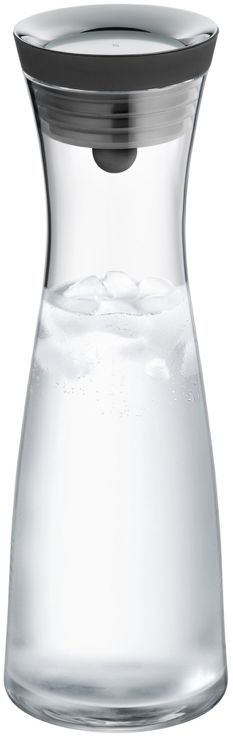 WMF Karaf / Waterkaraf - Basic - Drupvrij - Zwart / Zilver - 1 liter