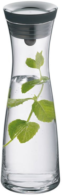 WMF Karaf / Waterkaraf - Basic - Drupvrij - Incl. Fruitfilter - Zwart / Zilver - 1.5 liter