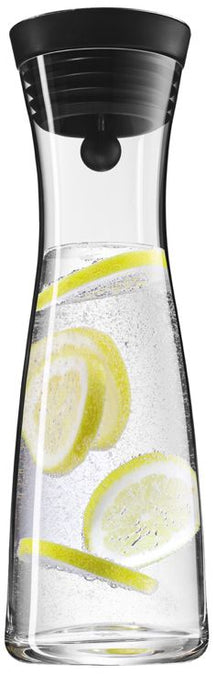 WMF Karaf / Waterkaraf - Basic - Drupvrij - Incl. Fruitfilter - Zwart / Zilver - 1.5 liter