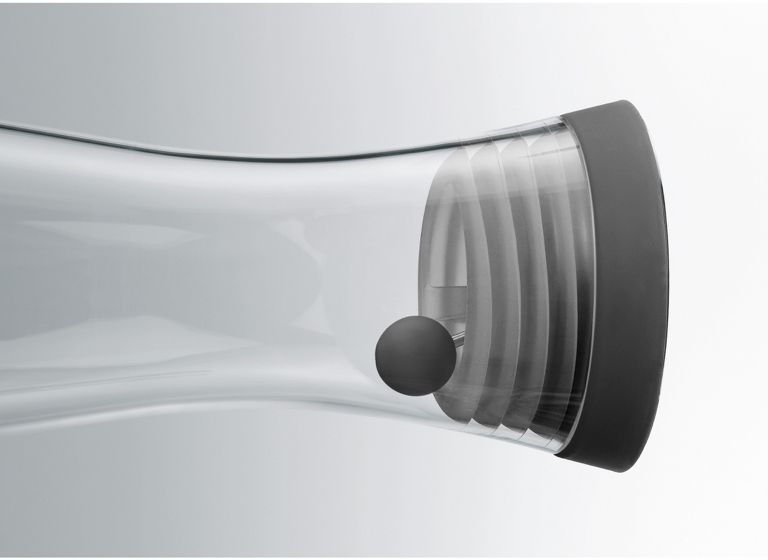 WMF Karaf / Waterkaraf - Basic - Drupvrij - Zwart / Zilver - 1 liter
