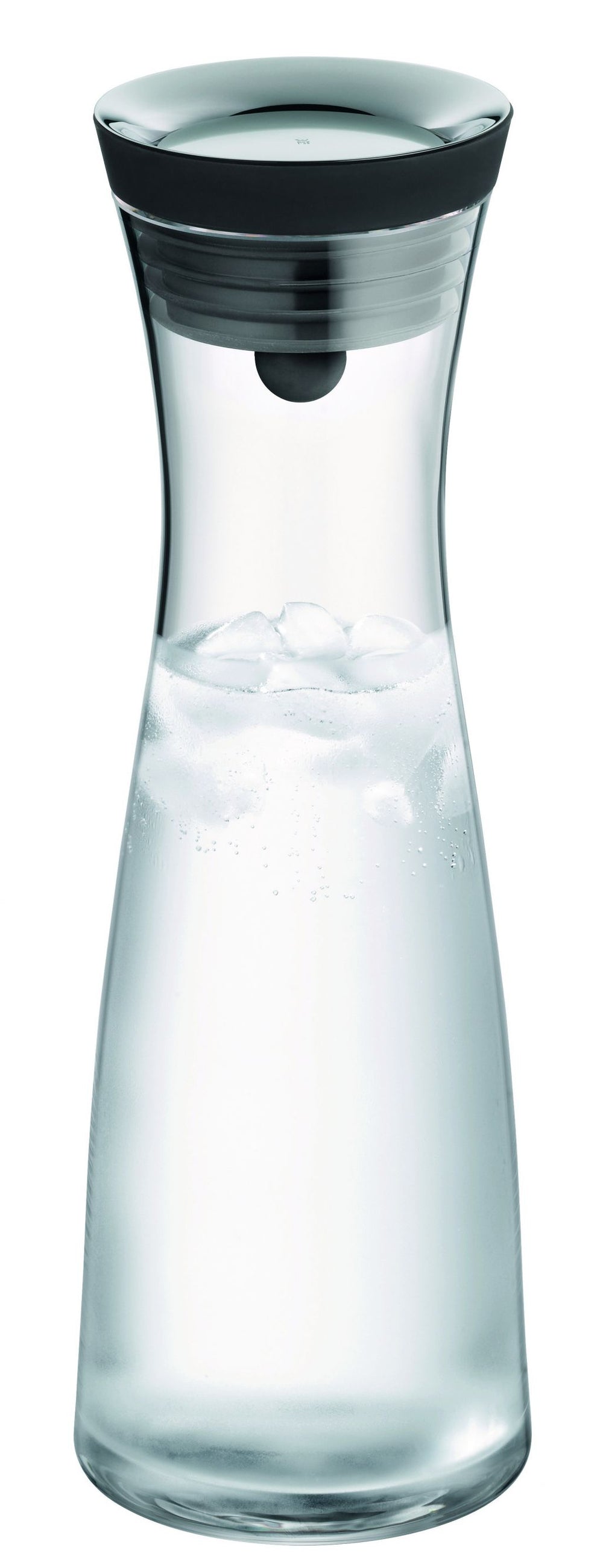 WMF Karaf / Waterkaraf - Basic - Drupvrij - Incl. Fruitfilter - Zwart / Zilver - 1.5 liter