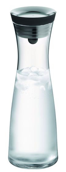 WMF Karaf / Waterkaraf - Basic - Drupvrij - Incl. Fruitfilter - Zwart / Zilver - 1.5 liter
