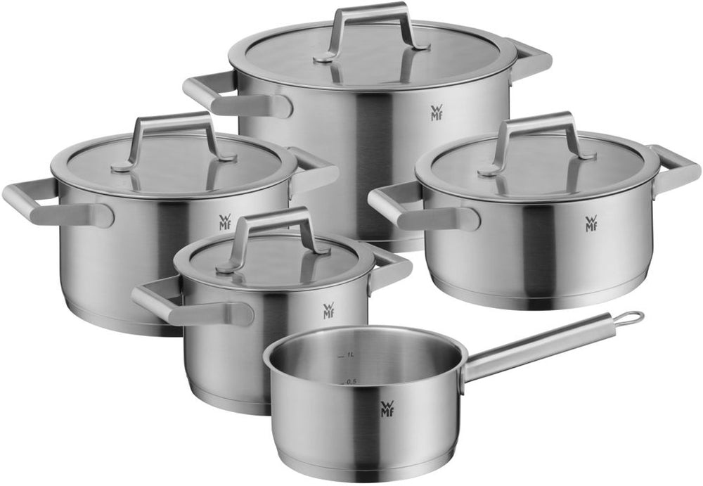 WMF Pannenset Comfort Line - 5 Delig - Kookpan ø 16, 20, 20 en 24 cm en Steelpan ø 16 cm