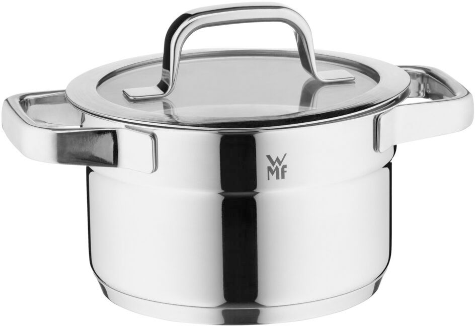 WMF Pannenset Compact Cuisine 5-Delig Inclusief GRATIS Cookinglife Kookgerei set - Kookpan ø 16, 16, 20 en 20 cm en Steelpan ø 14 cm