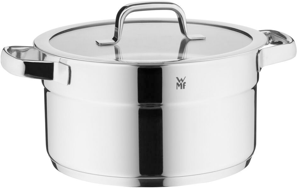 WMF Pannenset Compact Cuisine 5-Delig Inclusief GRATIS Cookinglife Kookgerei set - Kookpan ø 16, 16, 20 en 20 cm en Steelpan ø 14 cm