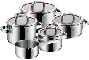 WMF Pannenset Function 4 - RVS - 5 Delig - Downdraft Geschikt - Kookpan ø 16, 20, 20 en 24 cm en Steelpan ø 16 cm