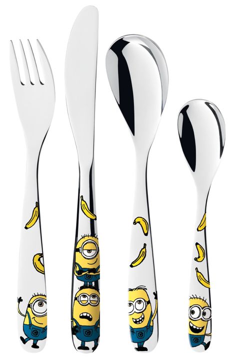WMF Kinderbestek Minions 4 delig