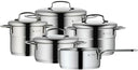 WMF Pannenset Mini - 5 Delig - Kookpan ø 16, 20, 20 en 24 cm en Steelpan ø 16 cm