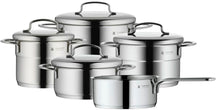WMF Pannenset Mini - 5 Delig - Kookpan ø 16, 20, 20 en 24 cm en Steelpan ø 16 cm