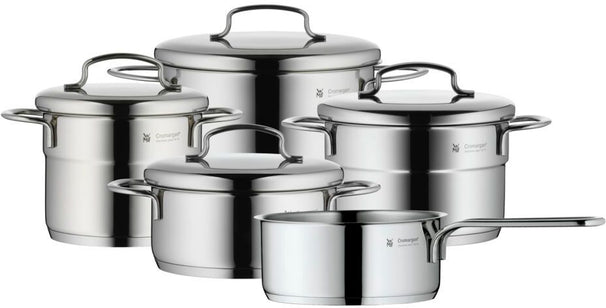 WMF Pannenset Mini - 5 Delig - Kookpan ø 16, 20, 20 en 24 cm en Steelpan ø 16 cm