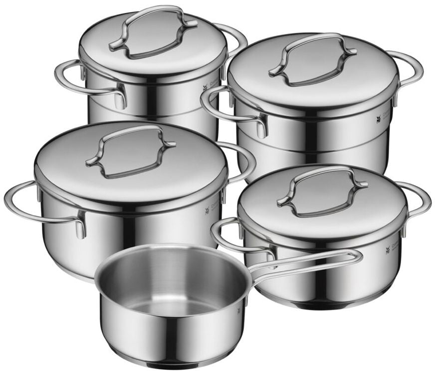 WMF Pannenset Mini - 5 Delig - Kookpan ø 16, 20, 20 en 24 cm en Steelpan ø 16 cm