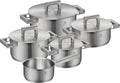 WMF Pannenset Ultimate Cool 5-delig - RVS - Kookpan ø 16, 20, 20, 24 cm & Steelpan ø 16 cm