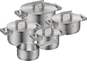 WMF Pannenset Ultimate Cool 5-delig - RVS - Kookpan ø 16, 20, 20, 24 cm & Steelpan ø 16 cm