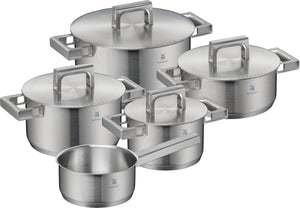 WMF Pannenset Ultimate Cool 5-delig - RVS - Kookpan ø 16, 20, 20, 24 cm & Steelpan ø 16 cm