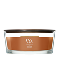 WoodWick Geurkaars Ellipse Saffron Smoke - 9 cm / 19 cm - Geurkaars in Glas - Houten Lont