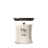 WoodWick Geurkaars Medium Tonka & Almond Milk - 11 cm / ø 10 cm - Geurkaars in Glas - Houten Lont