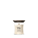 WoodWick Geurkaars Mini Vanilla & Sea Salt - 8 cm / ø 7 cm - Geurkaars in Glas - Houten Lont