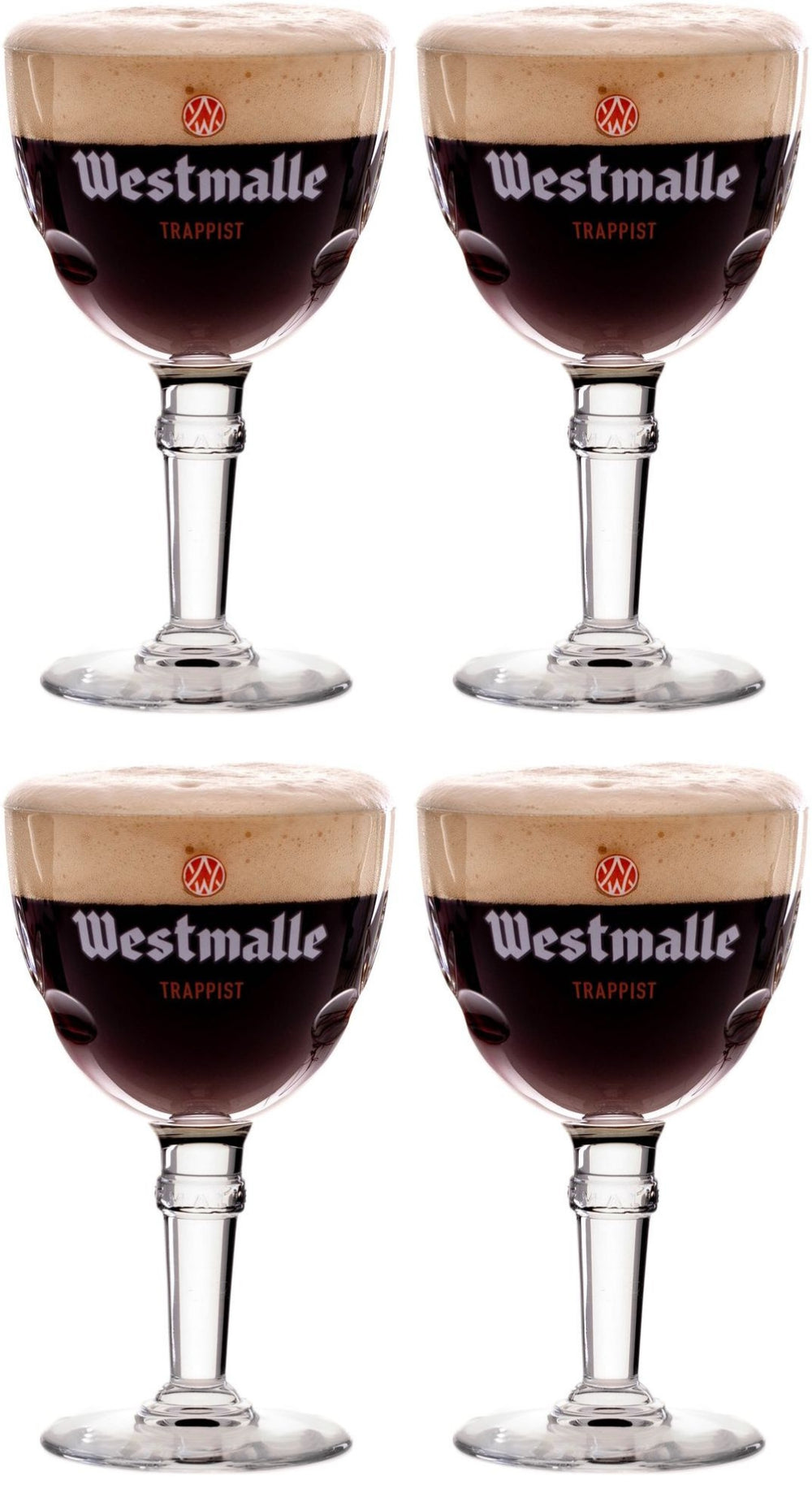 Westmalle Bierglazen 330 ml - 4 Stuks